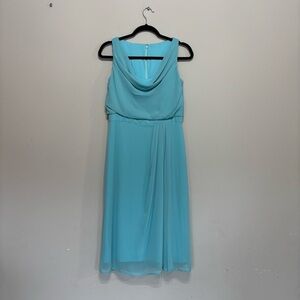 Dessy Collection Aqua Midi Dress